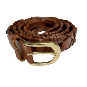 Men’s Full Grain Cowhide Leather Belt Leather Chain Design Size 42